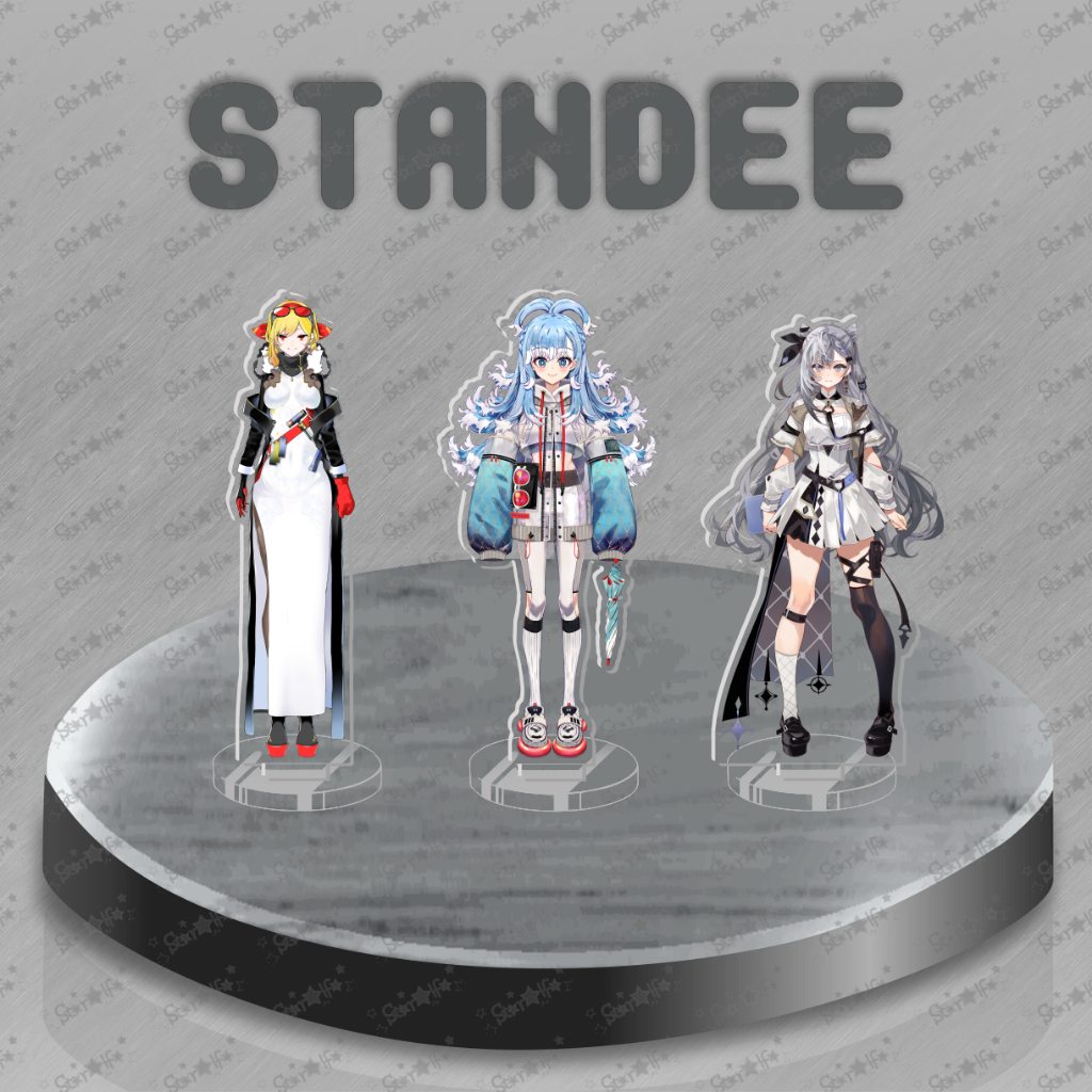 Standee Hololive ID Akrilik UV & Set Stickers | Acrylic Stand Action Figure | Kobo Kanaeru, Vestia Z