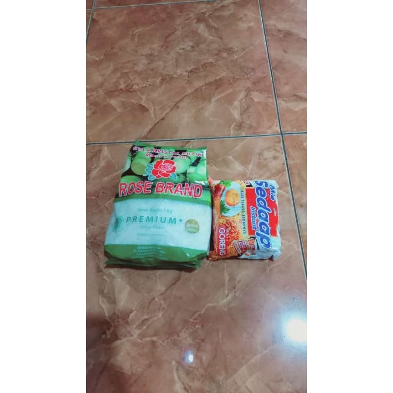 

Gula 1kg free 1 mie sedaap