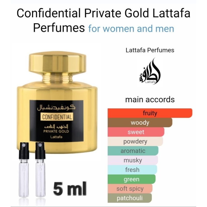 Decant Confidential Private Gold Lattafa