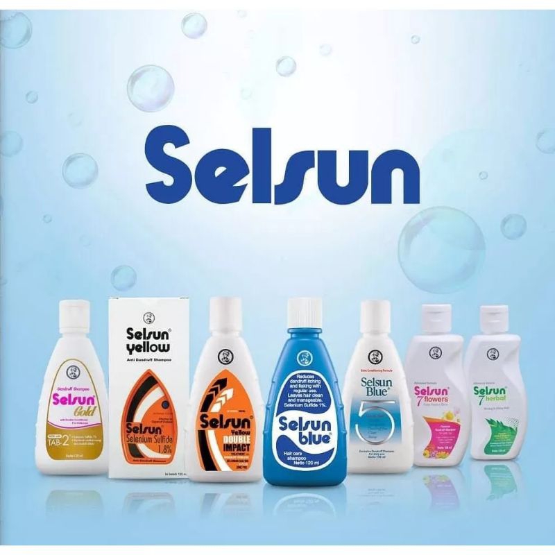 SELSUN Shampoo conditioner all series/shampo anti ketombe