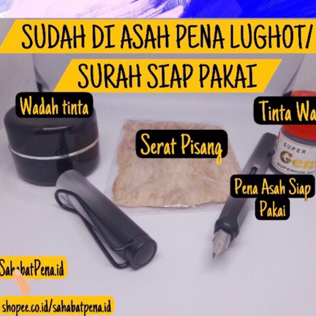 

Pena Kitab Kuning Santri Salafy Kaligrafi Pena tutul Pena Lugoh Sudah Asah