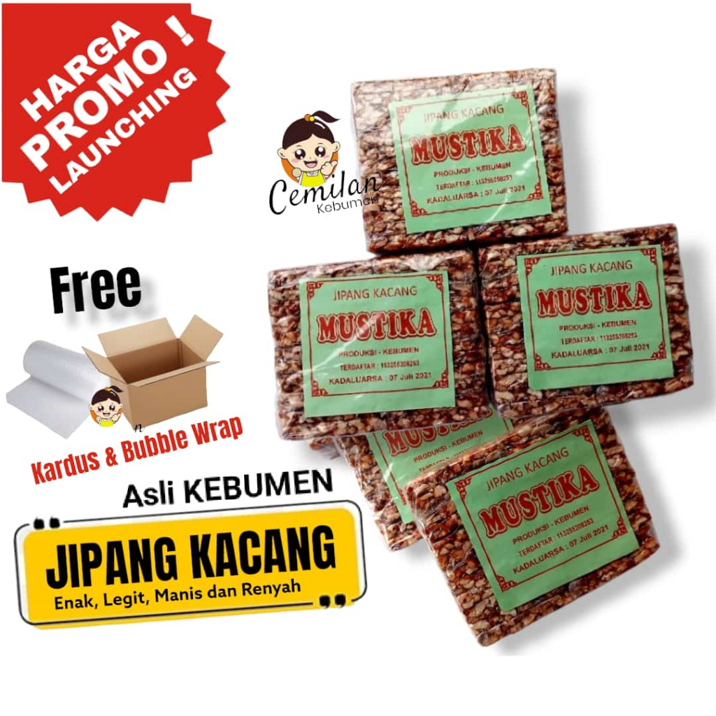 

Jipang Kacang Gula Jawa Karamel Karanganyar Asli Cemilan Kebumen