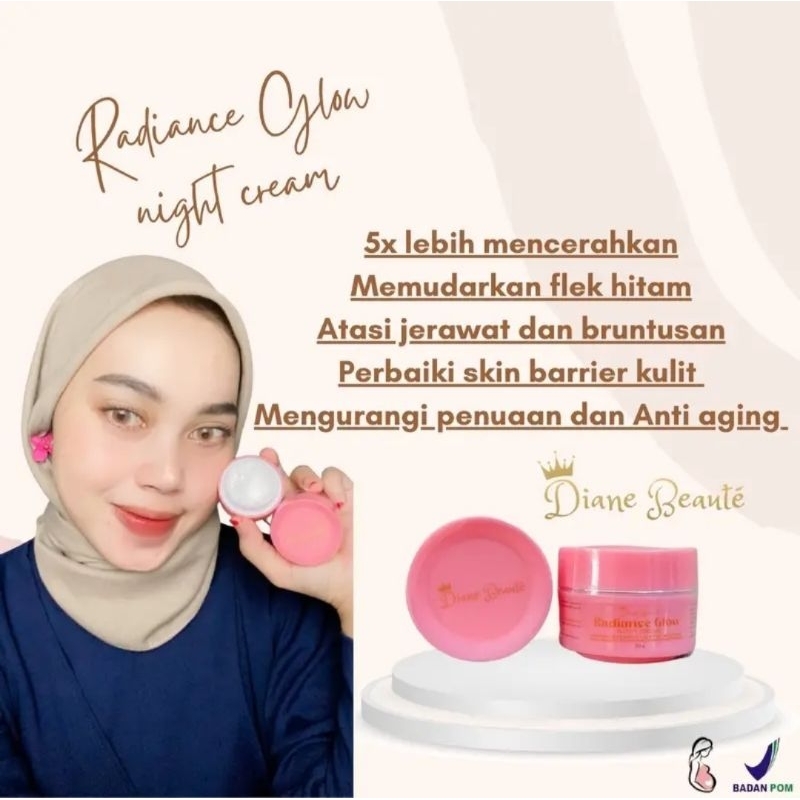 Diane Beauty Radiance glow dan Platinum sunscreen