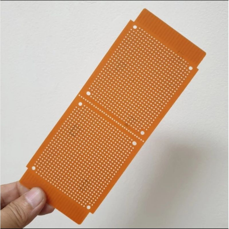 PCB BOLONG 18,5 X 7 CM PCB LED PCB IC PCB TRANSISTOR PCB 18,5cm x 7cm