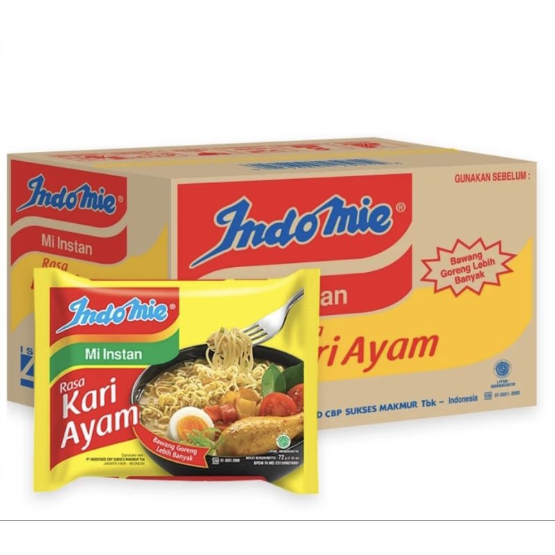 

Indomie Kuah Kari Ayam / 1 Carton