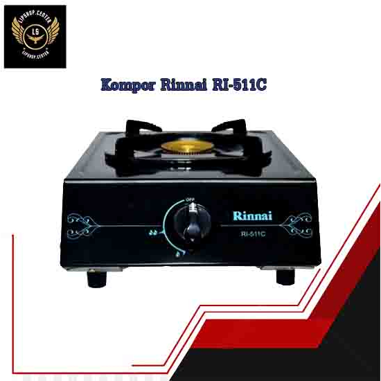 KOMPOR RINNAI RI-511C / KOMPOR GAS 1 TUNGKU 511C / KOMPOR GAS RINNAI RI511C