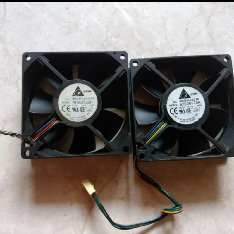 KIPAS FAN PWM 8CM ORIGINAL DELTA AFB0812SH 12v 0.51A 4PIN GARANSI