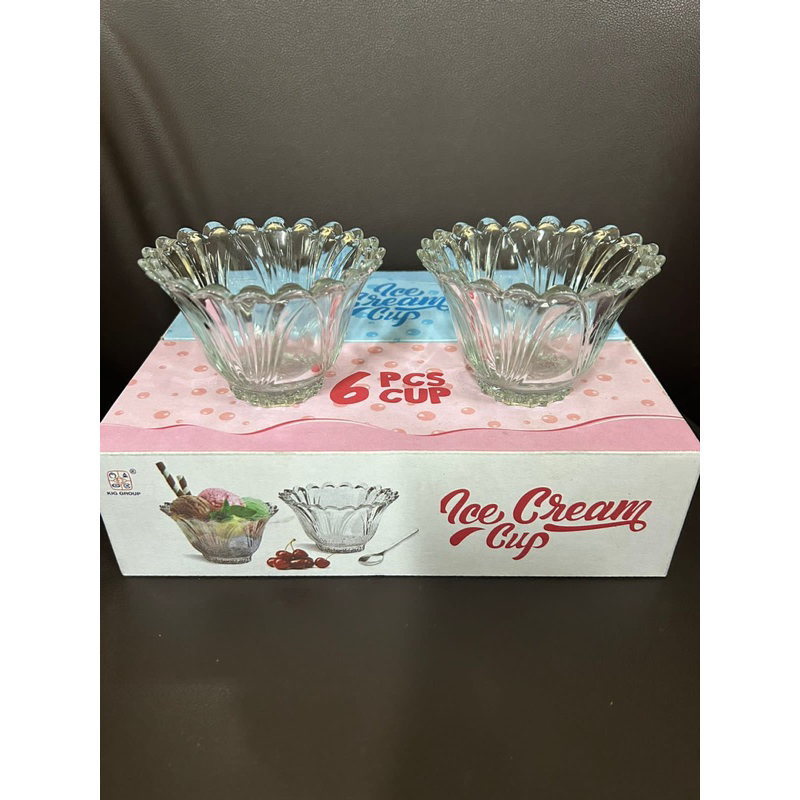 Gelas Es Krim isi 6/Gelas Ice Cream isi 2/Wadah Es Krim/Tempat Es Krim Cantik/Ice Cream Cup/Tempat E