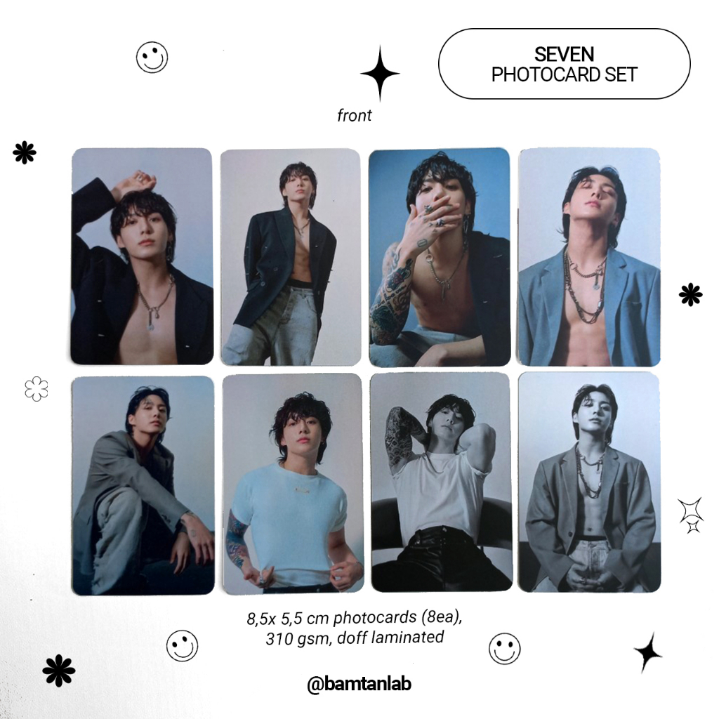 PC PHOTOCARD SET BTS JUNGKOOK 'SEVEN'