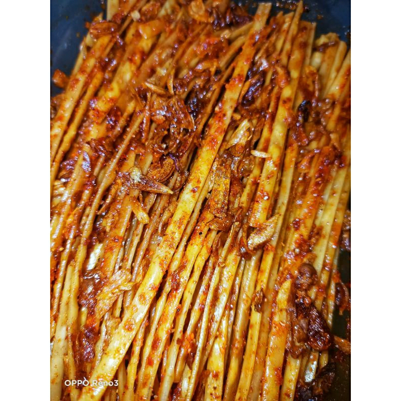 

lidi gepeng pedes asin