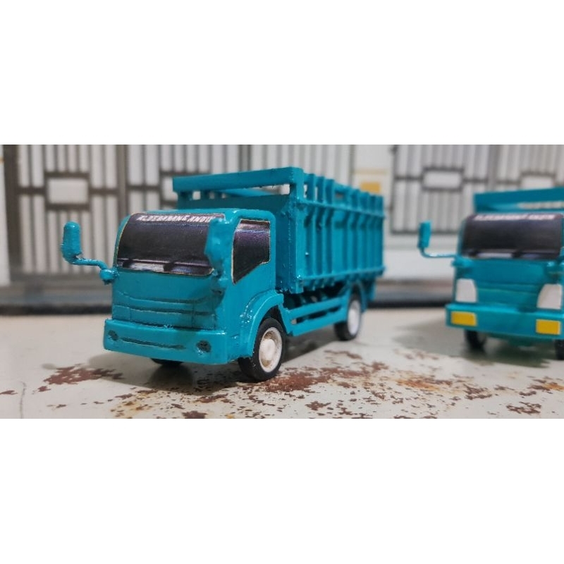 miniatur truck oleng skala 1:87 HO bahan full pvc paralon
