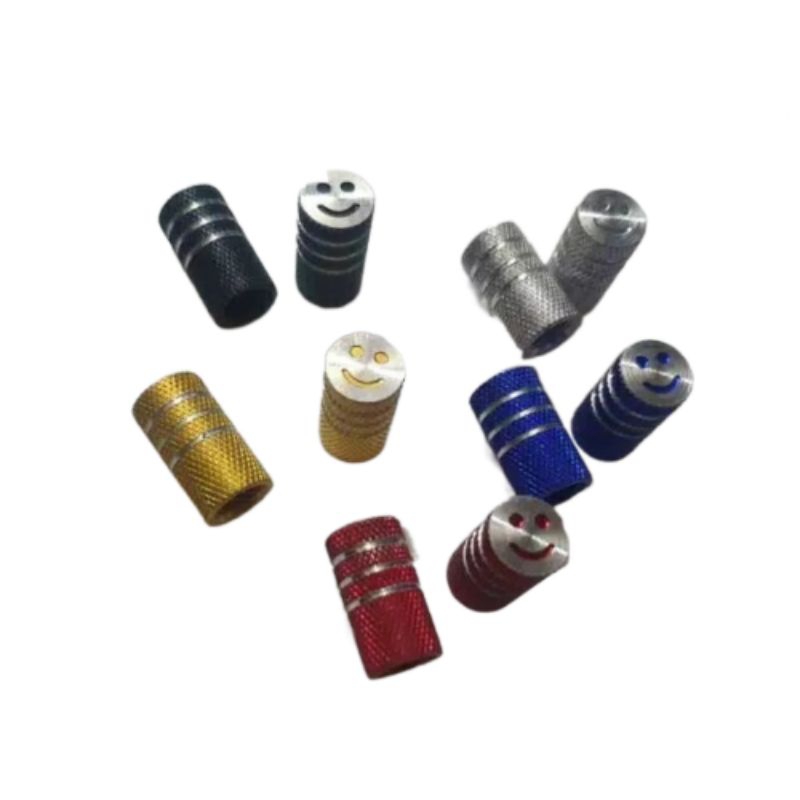 Tutup pentil motor motif smile universal / Tutup pentil ban variasi motor