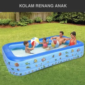 KOLAM RENANG ANAK/KOLAM MANDI BAYI KOTAK 3 SUSUN/KOLAM RENGAN MANDI BOLA