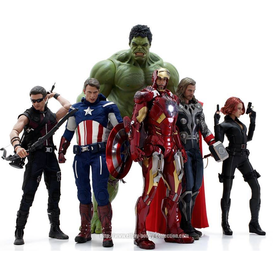 Mainan Action Figure Crazy Toys Hulk IRONMAN Captain Amerika Spiderman
