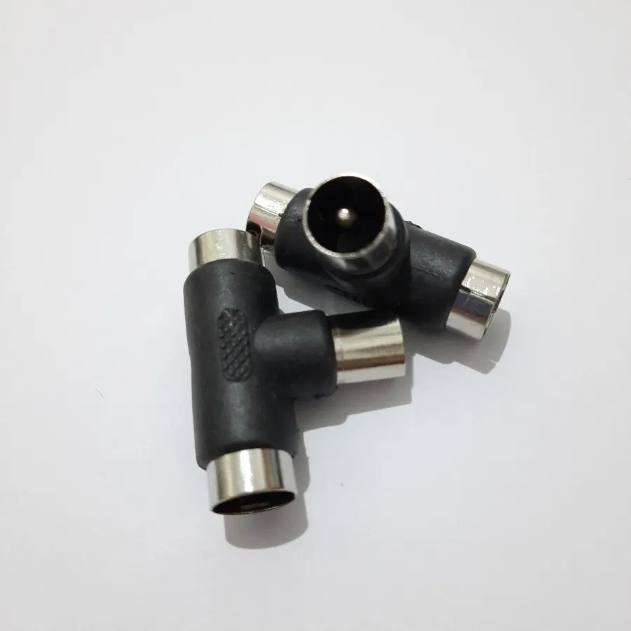 JACK ANTENA TV CABANG T KONEKTOR JACK ANTENA MODEL T PARALEL ANTENA TV