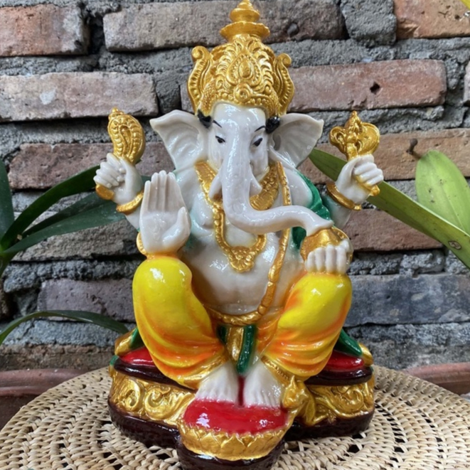 PATUNG GANESHA 25 CM/PATUNG GANESA/PATUNG GANESHA RESIN/PATUNG DEWA DEWI/ DEWA GANESHA