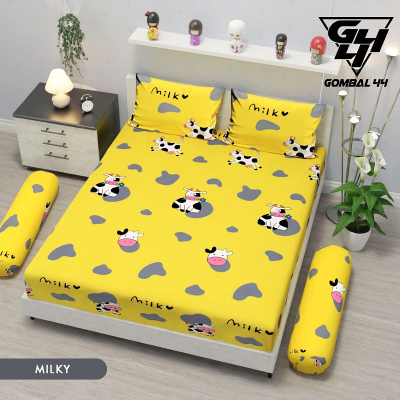 Sprei murah motif anak anak sapi kuning