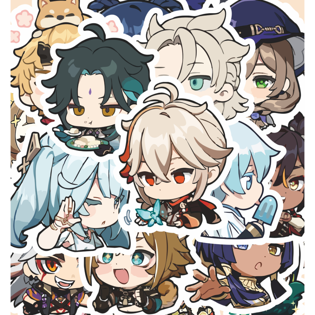 

( 20 pcs ) random stiker GENSHIN IMPACT -abime/game/random stiker satuan/stiker kartun lucu/random/murah/stiker satuan/murah/anime lucu