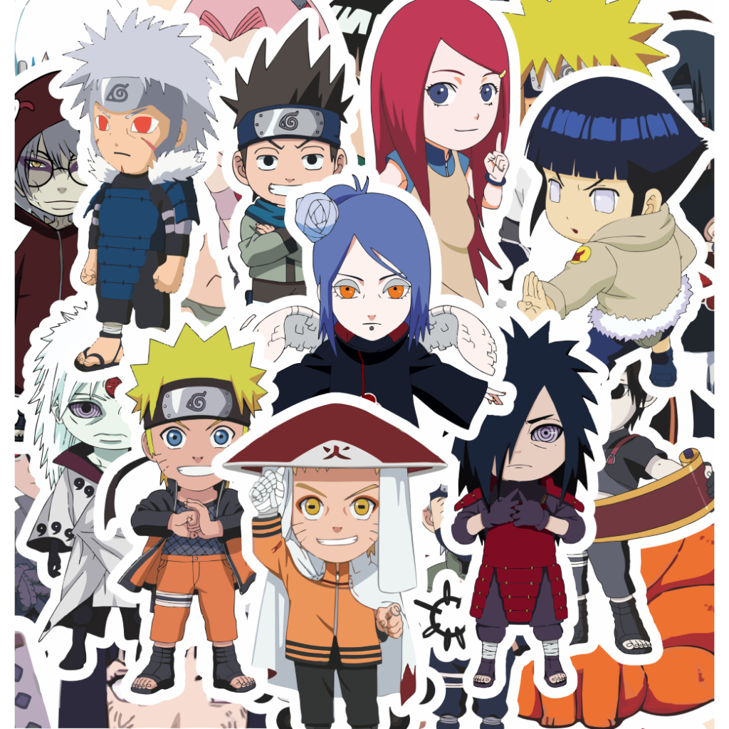 

random stiker NARUTO -anime/random stiker satuan/stiker kartun lucu/random/murah/stiker satuan/murah/anime/naruto/