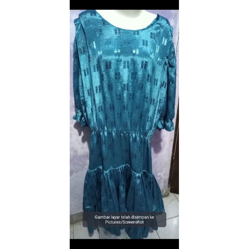 dress vintage hijau jumbo