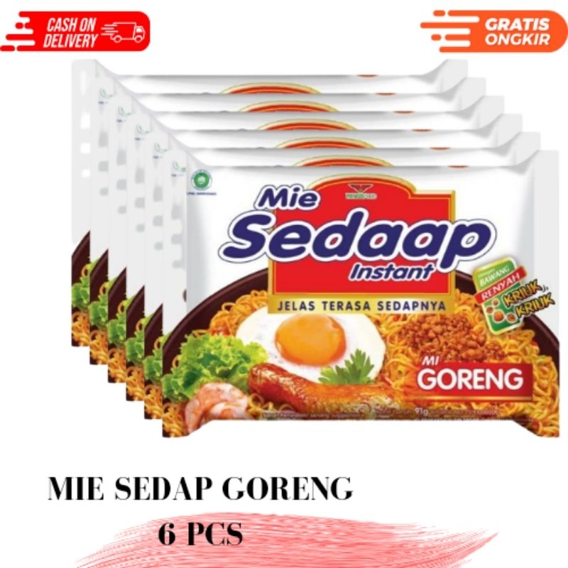

MIE SEDAP GORENG 6 BUNGKUS