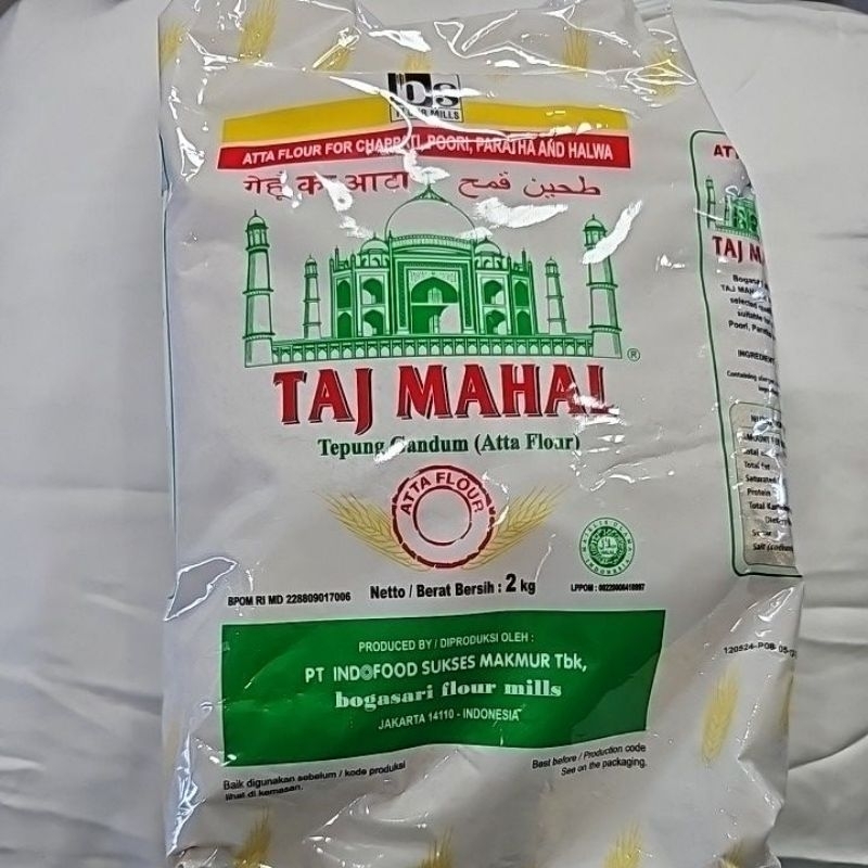 

Tepung Gandum Atta Flour Taj Mahal 2Kg