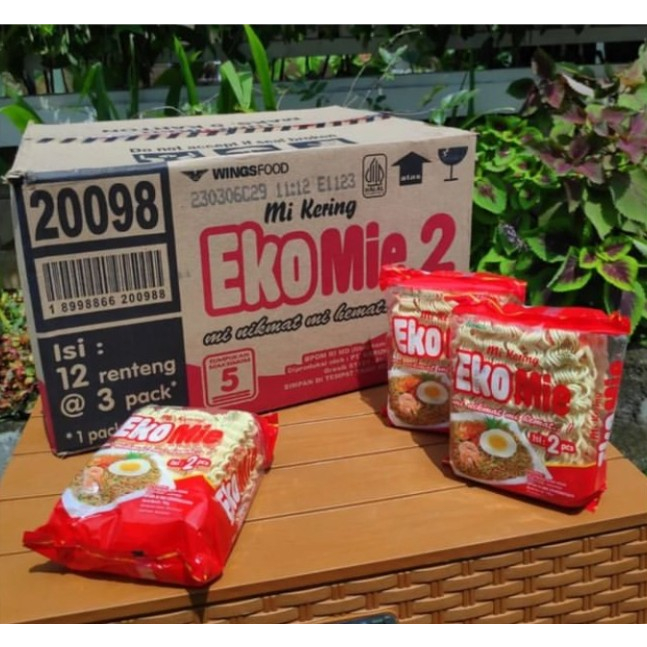 

[DUS isi 36] EKO MIE kecil | mie kering | mie telur 1 karton isi 36 pcs x 120 gram