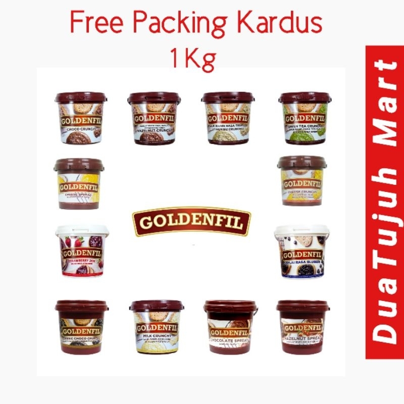 

Goldenfil Choco Crunchy/Classic Classic Crunchy/Green Tea Crunchy/Cheese Crunchy/Hazelnut Crunchy/Chocolate Spreed/Tiramisu Crunchy/Strawberry Jam [ Free Packing Kardus]