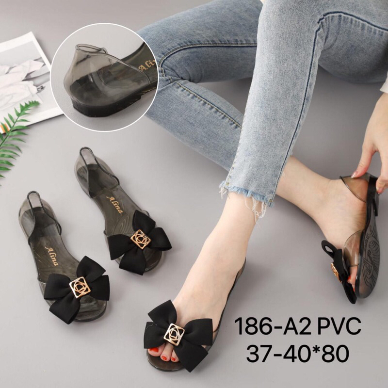 SEPATU JELLY ALINA KODE 1 / SENDAL JELLY ALINA / FLATSHOES ALINA