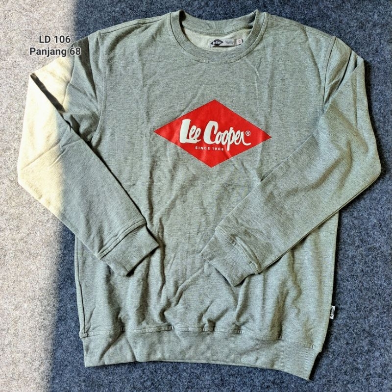 preloved Sweater pria wanita lee cooper gray