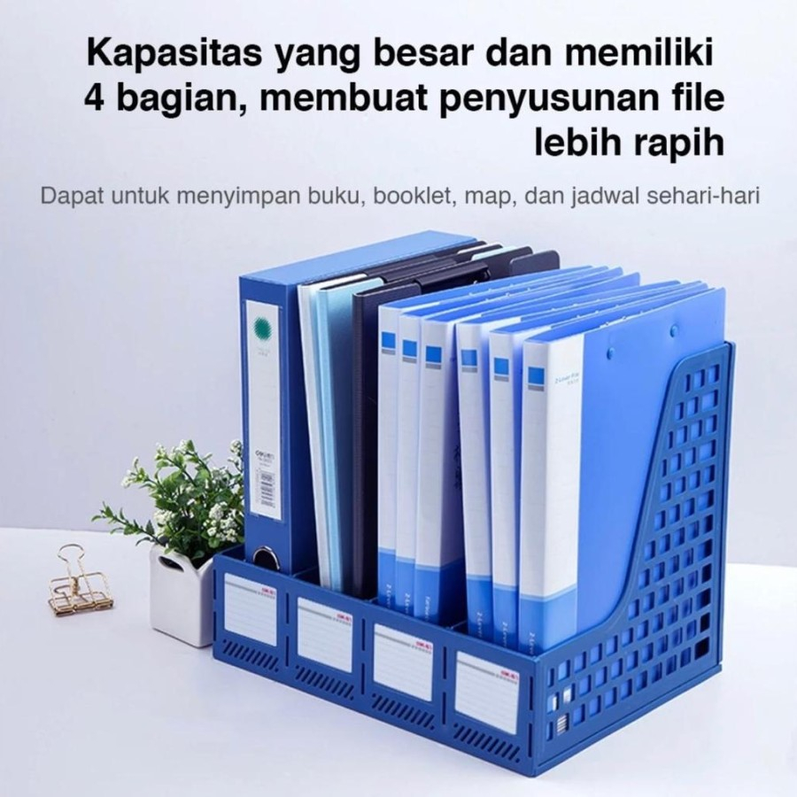 

EM File Box Foldable Layer Tempat Penyimpanan Dokumen Lipat Sekat