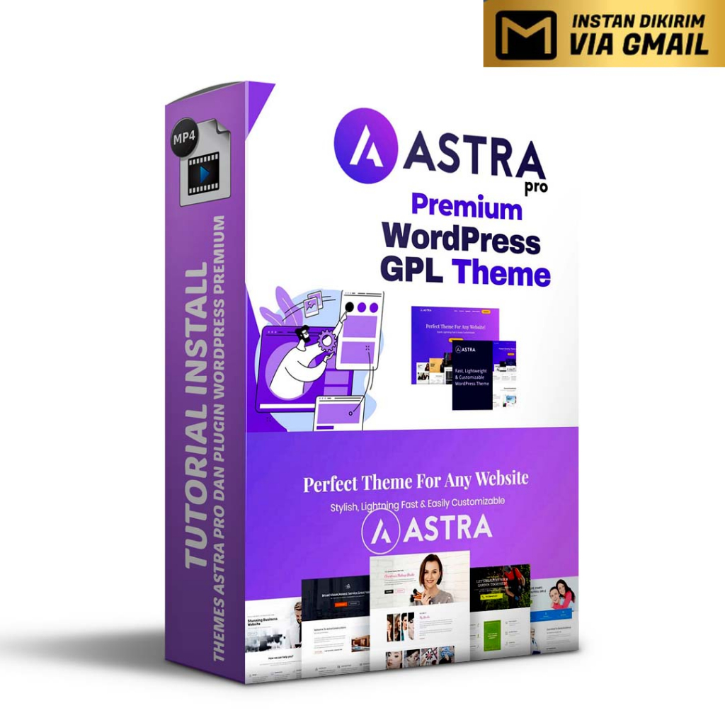 Cara Mudah Bikin Website Tema Wordpress ASTRA PRO + ADDOns + Premium