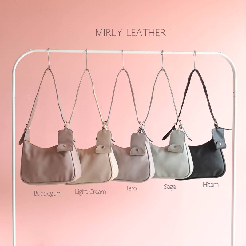 Rumah Tas Lucu - MIRLY LEATHER  TAS WANITA TERMURAH SLING BAG LOKAL FASHION  SELEMPANG VINTAGE  SEMI