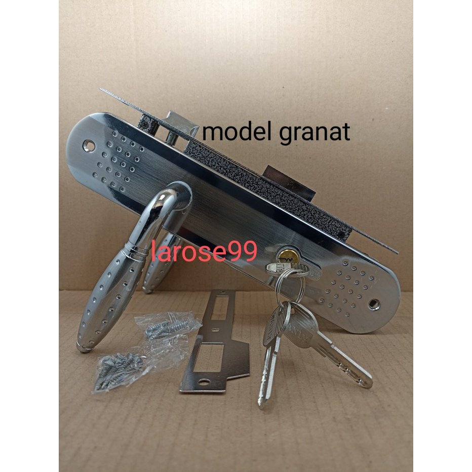 Kunci Pintu 1 Set Handle Handel Pintu Rumah 1 Set Komplit Ukuran Besar