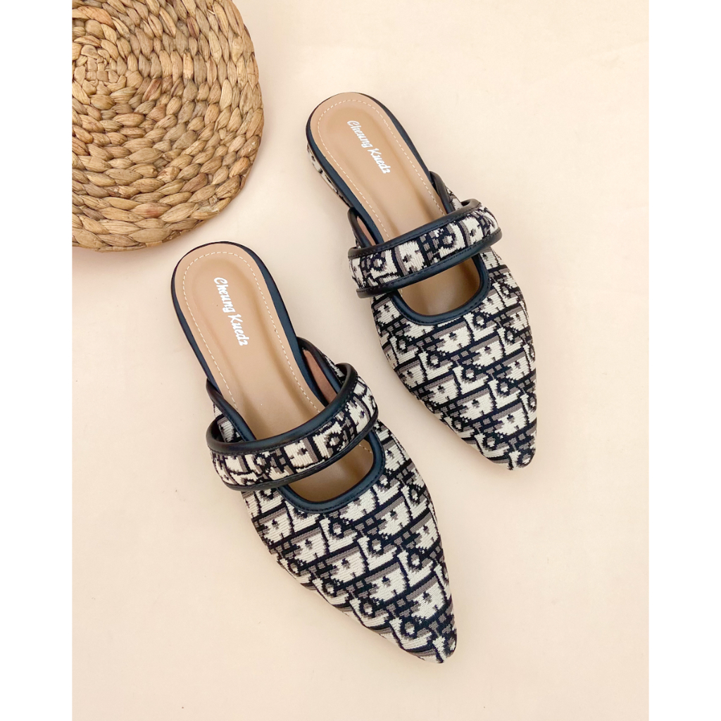 Sandal Mules Slop Strap Wanita ESTHER