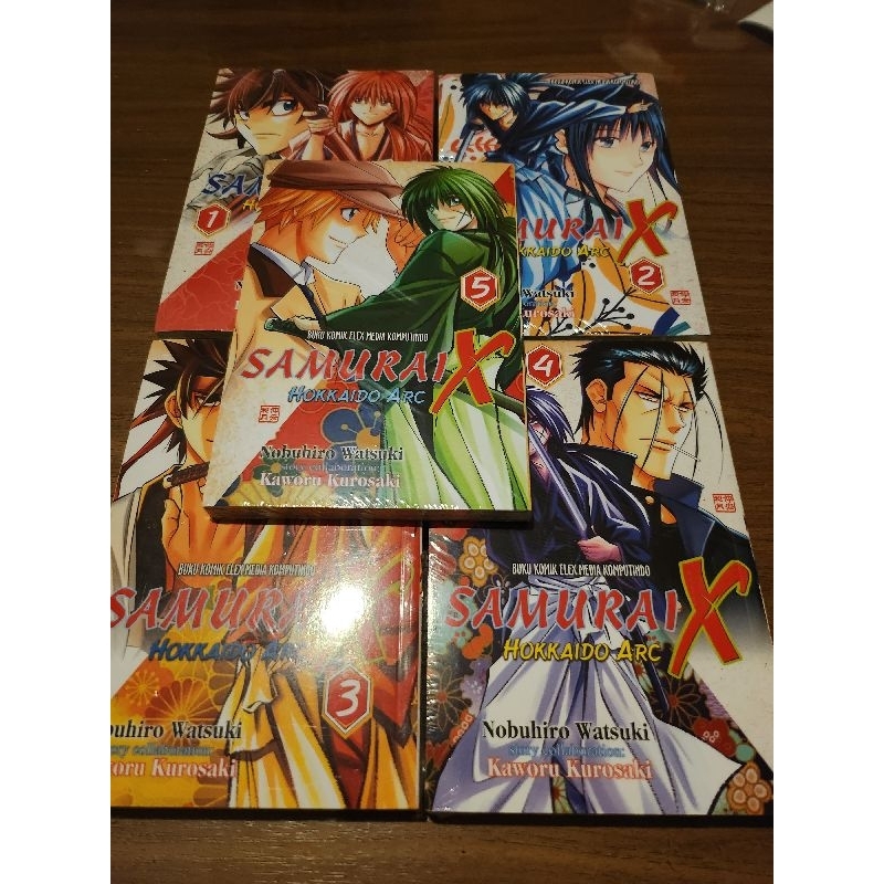 Komik Samurai X Hokaido Arc set vol 1-5 segel ori
