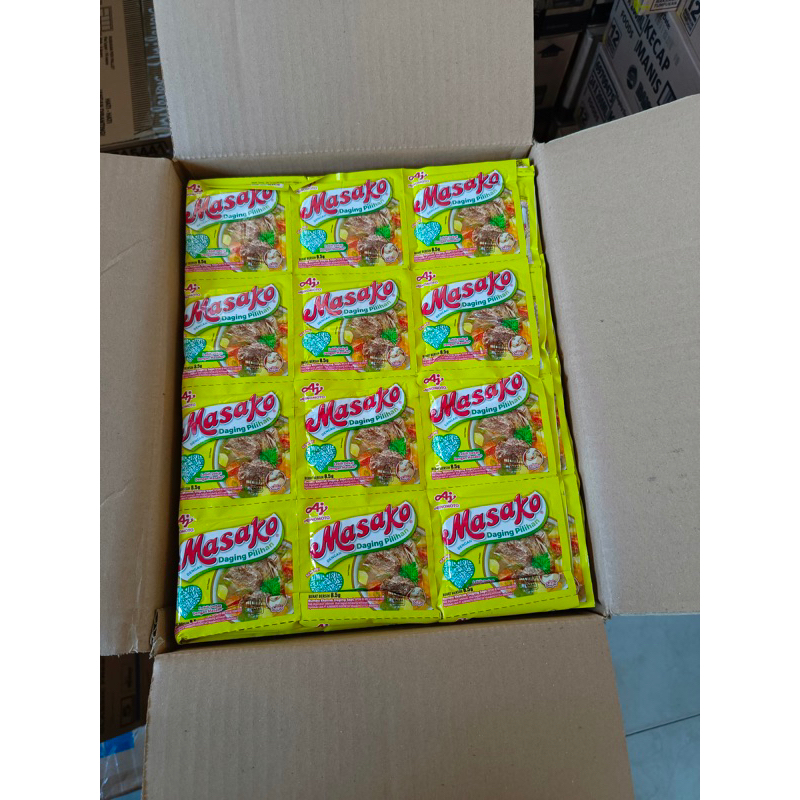 

masako sapi sachet isi 12 (dapat 4 renteng)