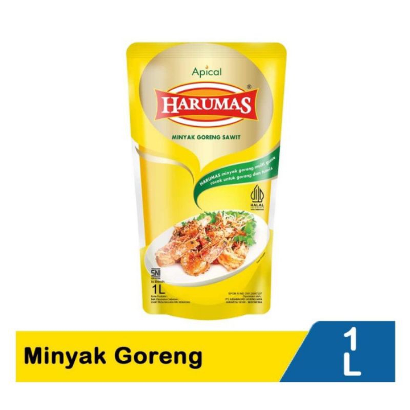 

MINYAK GORENG CAMAR HARUMAS 1LT 4pcs