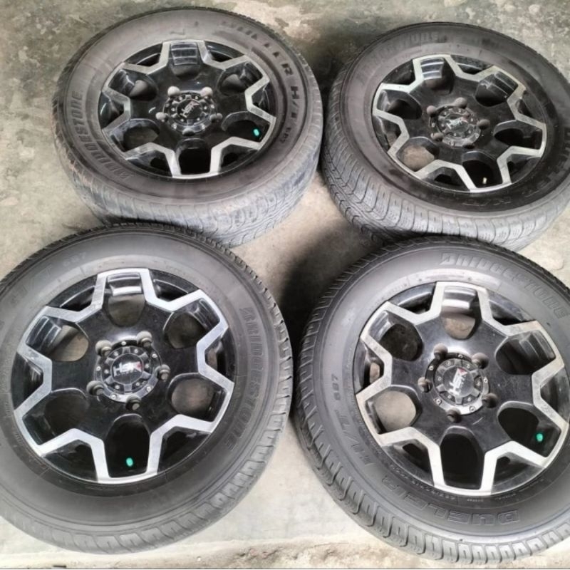 Velg Mobil Bekas Racing Jimny Hsr Scheme Ring 16 Lubang 5x139 Pnp Katana , Escudo Dll