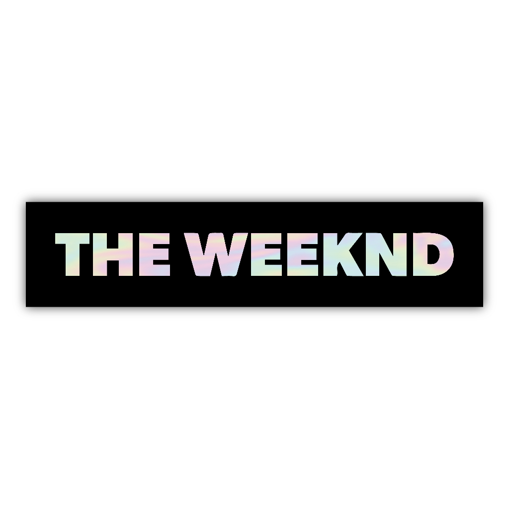 

sticker the weeknd, stiker hologram satuan- Z021