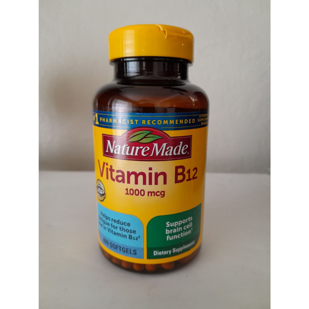 Nature Made Vitamin B12 1000 mcg., 400 Softgels, Helps Support Nervous System Function and Convert F