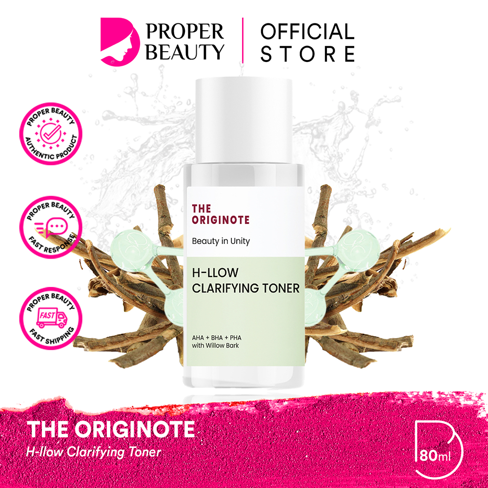 THE ORIGINOTE H-llow Clarifying Toner Indonesia / Pelembab Wajah 80ml / AHA + BHA + PHA With Willow 