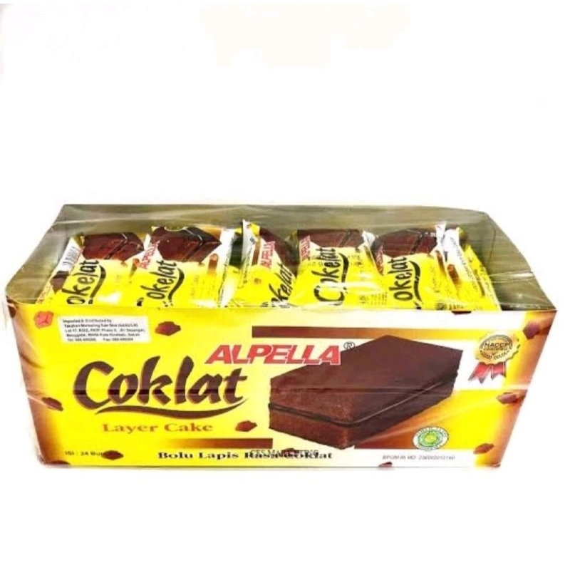 

Alpella Coklat Bolu Lapis Coklat 1 Box 24pcs