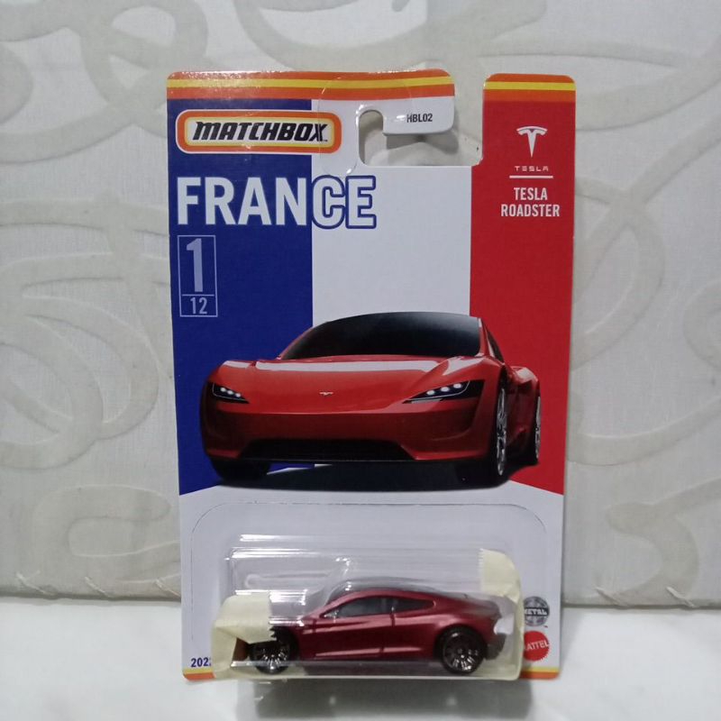tesla roadster matchbox france