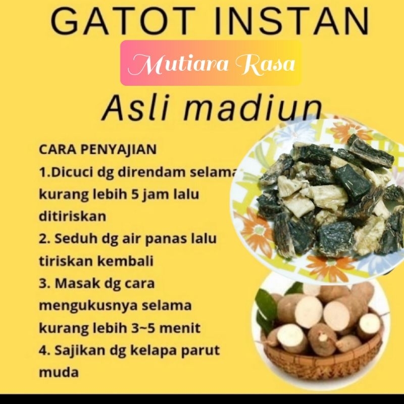 

GATOT SINGKONG/GATOT INSTAN 200GR ASLI MADIUN/ BEST QUALITY