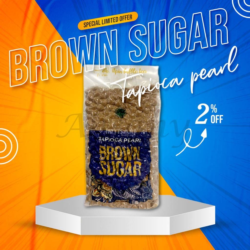 

Boba Instan Tapioka Pearl Minuman Brown Sugar 1kg