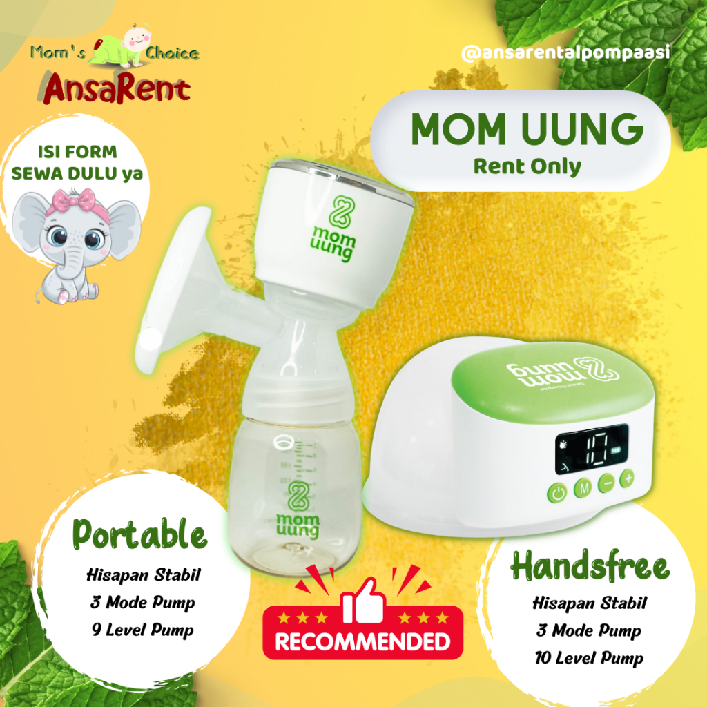 Sewa Mom Uung Handsfree Sewa Pompa asi Portable Mom Uung ISI FORM DULU