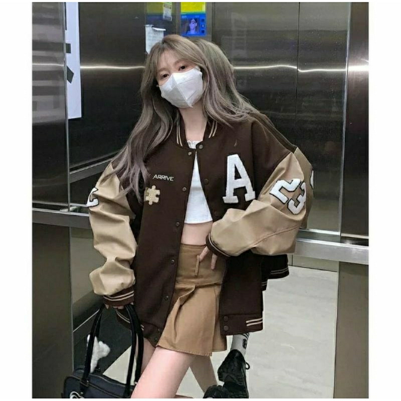 jacket varsity wanita / korean jacket baseball / JACKET A CHOCK BASEBALL