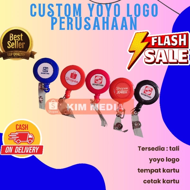 

Yoyo logo + Holder untuk id card murah satuan grosir