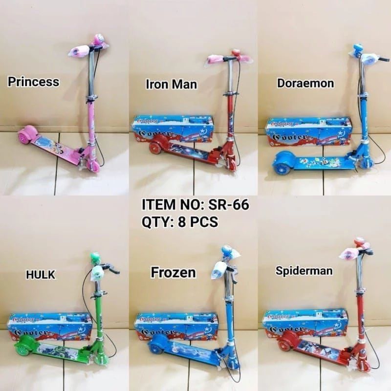 Scooter anak besi skuter besi roda 3